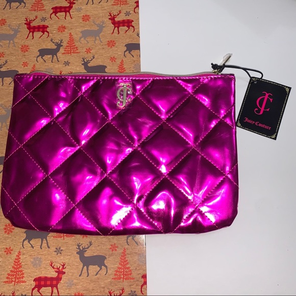 Juicy Couture Hot Pink Makeup Bag